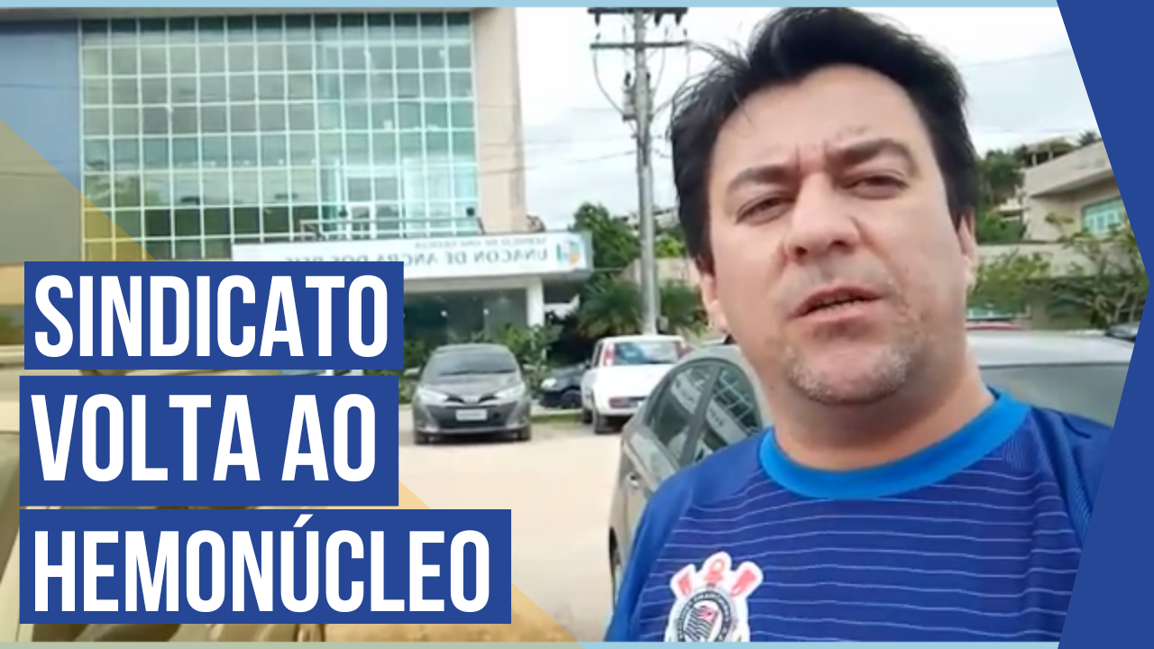 Capa de entrada do site, Sindicato dos Rodoviários retorna ao hemonúcleo da Costa Verde no hospital da Japuíba 4 meses após a campanha de doação de sangue.